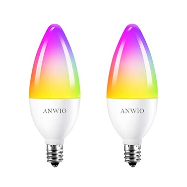 ANWIO E12 Smart Light Bulbs, 4.9W (40W Equivalent), 470LM, 2Pack