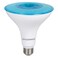 Sylvania LED Flood PAR38 Blue Light Bulb, Efficient 9W, Non-Dimmable, 5 Year, E26 Medium Base - 1 Pack (40830)