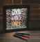 iscream Fizz Creations Neon Effect Customizable Write-On 9" Frame LED Accent Light