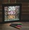 iscream Fizz Creations Neon Effect Customizable Write-On 9" Frame LED Accent Light
