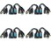 Evertech 8 Megapixel HD Video Balun Transceiver CCTV via UTP Cable Passive Video Power and Audio/Data Connector RJ45 Cat5 Cat6 Data Transmitter 8MP (4 Pairs)