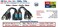 Evertech 8 Megapixel HD Video Balun Transceiver CCTV via UTP Cable Passive Video Power and Audio/Data Connector RJ45 Cat5 Cat6 Data Transmitter 8MP (4 Pairs)