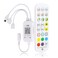 SUPERNIGHT 2 in 1 RGB LED Strip Light Controller, App Controlled Smart Music Controller for Android and iOS, DC 5V-24V RGB Strip