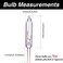 Mudder 200 Pcs Xmas Replacement Bulb 2.5v, Clear