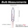 Mudder 200 Pcs Xmas Replacement Bulb 2.5v, Clear