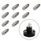 RuiLing 10-Pack E10 Mini Light Bulbs Screw Base Indicator Light Incandescent Bulb Old-Fashioned Flashlight Lamp for Physical Electrical Experiment 1.5V 0.3A (No Base)