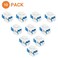 DIYTECH Fiber Optic Keystone Jack LC Duplex Singlemode, for Keystone Coupler Wall Plate, LC Coupler, Fiber Patch Panel, XLR Patch Panel (10-Pack)