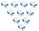 DIYTECH Fiber Optic Keystone Jack LC Duplex Singlemode, for Keystone Coupler Wall Plate, LC Coupler, Fiber Patch Panel, XLR Patch Panel (10-Pack)