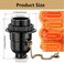 Phenolic Medium Base Light Socket with Pull Chain Switch,3 Pack TWDRTDD Black Period Style E26 E27 Edison Retro Pendant Lamp Holder (Full Uno Thread and Ring)