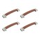 MY MIRONEY 4PCS Leather Drawer Pulls, 5