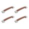 MY MIRONEY 4PCS Leather Drawer Pulls, 5