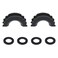 MuHize Black D-Ring Isolator Washers Kit for 3/4" Shackles