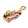 QWORK 2 T Cable Grip Wire Grip Steel Rope Jaw Puller for Wire Rope, Pulling 4408 Lbs