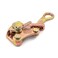QWORK 2 T Cable Grip Wire Grip Steel Rope Jaw Puller for Wire Rope, Pulling 4408 Lbs