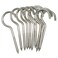 Axe Sickle 4 Inch Large Screw Hook Ceiling Hook Cup Hook Silver 10 Pcs