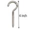Axe Sickle 4 Inch Large Screw Hook Ceiling Hook Cup Hook Silver 10 Pcs