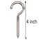 Axe Sickle 4 Inch Large Screw Hook Ceiling Hook Cup Hook Silver 10 Pcs