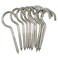 Axe Sickle 4 Inch Large Screw Hook Ceiling Hook Cup Hook Silver 10 Pcs