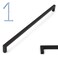 KOOFIZO 1 Pack 12-3/5 in Matte Black Cabinet Pull, Black Drawer Handle 1816