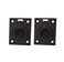 QCAA Flush Ring Pull, Solid Brass, 36.5 x45 mm, Oil Rubbed Bronze US10B, 2 Pack, Made in Taiwan