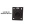 QCAA Flush Ring Pull, Solid Brass, 36.5 x45 mm, Oil Rubbed Bronze US10B, 2 Pack, Made in Taiwan