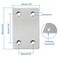 BokWin 24Pcs Flat Straight Mending Plates Mounting Bracket, 2.4" x 1.5