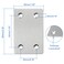 BokWin 24Pcs Flat Straight Mending Plates Mounting Bracket, 2.4" x 1.5