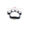 Coshar 4Pcs Rubber Paw Cabinet Knobs Soft Rubber Handles, Black