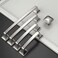 Amerdeco 10 Pack Kitchen Cabinet Handles Brushed Satin Nickel Cabinet Pulls 3.75 Inch(96mm) Hole Center Cabinet Hardware for Bathroom Drawer Pulls Dresser Pulls ZH0002