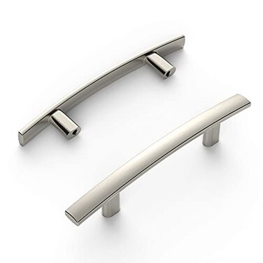 Amerdeco 10 Pack Brushed Satin Nickel 3 Inch(76mm) Hole Centers Kitchen Cabinet Pulls Hardware Kitchen Handles for Cabinets Cupboard Handles Drawer Pulls ZH0003