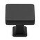 KOOFIZO 10 Pack Matte Black Cabinet Knobs, Square Single Hole Pulls K08