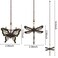 Dotlite 2Pcs Bronze Dragonfly &amp; Butterfly Ceiling Fan Pull Chain Extension
