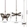 Dotlite 2Pcs Bronze Dragonfly &amp; Butterfly Ceiling Fan Pull Chain Extension