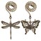 Dotlite 2Pcs Bronze Dragonfly &amp; Butterfly Ceiling Fan Pull Chain Extension