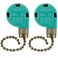 Dotlite 2Pack Ceiling Fan Pull Chain Switch ZE 268S6, Bronze