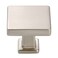 KOOFIZO 10 Pack Brushed Nickel Cabinet Knobs, Square Single Hole Pulls K08
