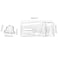 Acrylic Hinge Latch, 2.2 Inch Crystal Clear, 4Pcs