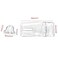 Acrylic Hinge Latch, 2.2 Inch Crystal Clear, 4Pcs