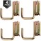 4 Pack E-Track Steel J-Hooks, E-Track Spring Fitting Attachments Hooks