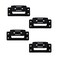 StealthMounts Cleat 'n' Feet Mounting System (4 Pack) Tool Box Storage System   Mount Anywhere   Compatible with Milwaukee Packout