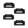 StealthMounts Cleat 'n' Feet Mounting System (4 Pack) Tool Box Storage System   Mount Anywhere   Compatible with Milwaukee Packout