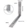 YUMORE Countertop Support Bracket, Heavy Duty 5mm L Bracket, 16x10 &mdash;2 in