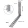 YUMORE Countertop Support Bracket, Heavy Duty 5mm L Bracket, 16x10 &mdash;2 in