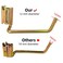 2 Pack E-Track Heavy Duty Shovel Hanger, 6" E Track Tool double J Hook