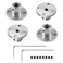 Bonsicoky 6mm Rigid Flange Coupling, 4 Pcs