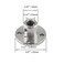 Bonsicoky 6mm Rigid Flange Coupling, 4 Pcs