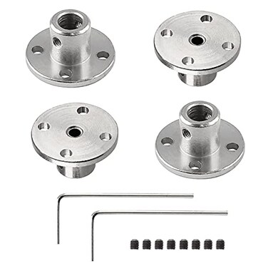 Bonsicoky 6mm Rigid Flange Coupling, 4 Pcs