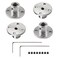 Bonsicoky 6mm Rigid Flange Coupling, 4 Pcs