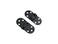 QCAA Solid Brass Table Folding Flip Top Hinge, 2-3/4"x1-3/16, Matte Black, 2 Pack, Made in Taiwan