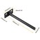 Luomorgo 5 Inch Floating Shelf Bracket, 4 Pcs, Black Blind Shelf Support